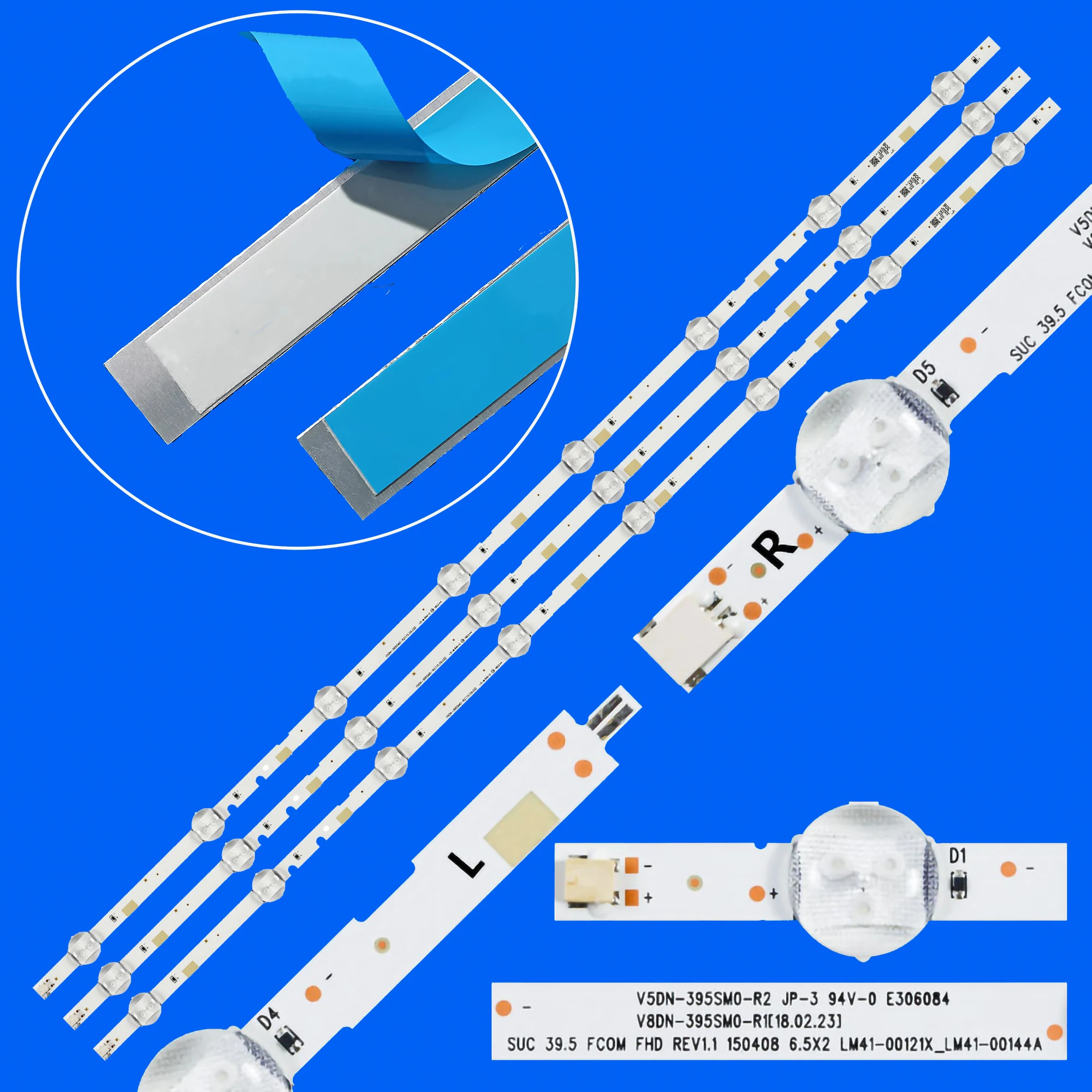 Tira de retroiluminación LED para UE40J5200AW UE40J5000 UE40J5300 V5DN-395SM0-R2 BN96-37622A LM41-00355A UE40J5002AK UE40J5005AK UE40J5250
