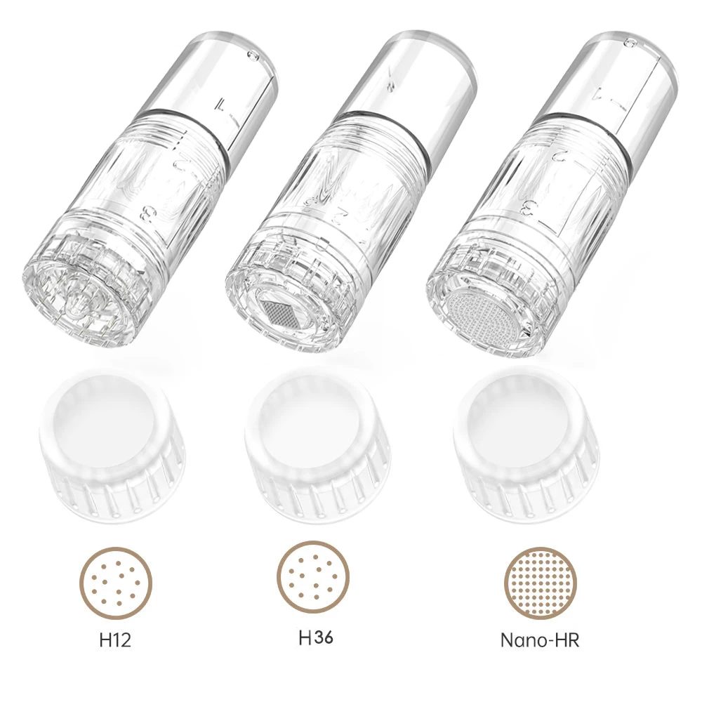 50 cartuchos de agujas desechables para Derma Pen, compatibles con Hydra Pen H5 H3, repuesto 12/36/nano
