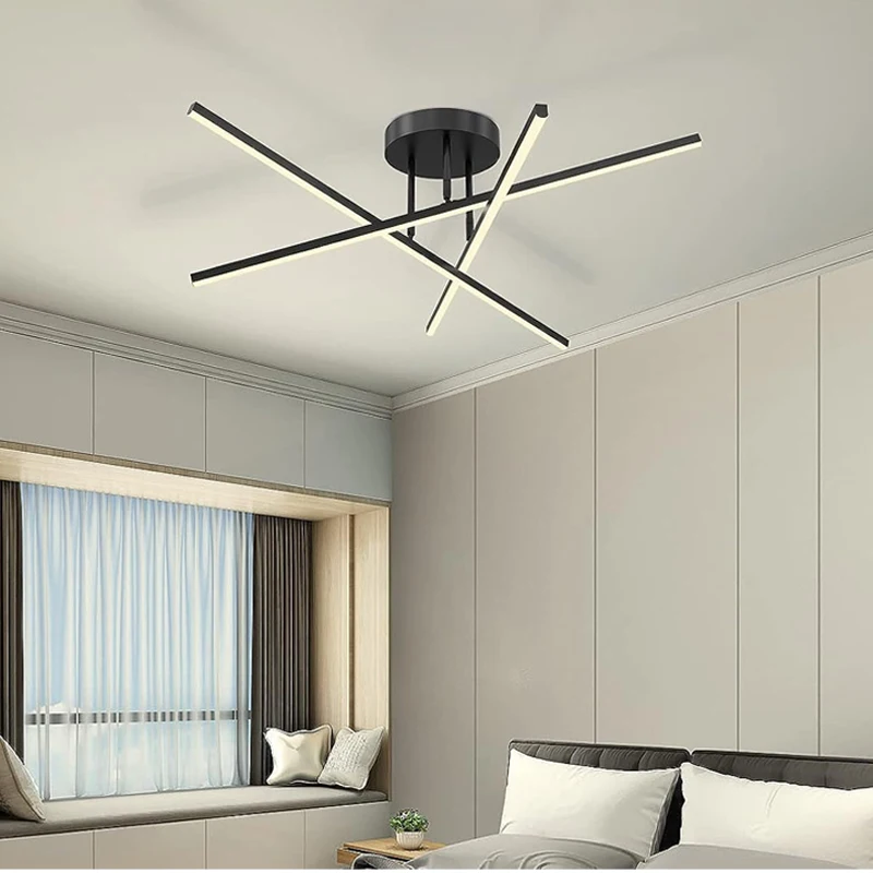 Lámpara de techo 2026, estilo nórdico moderno, LED, para sala de estar, comedor, dormitorio, lámpara de araña de techo