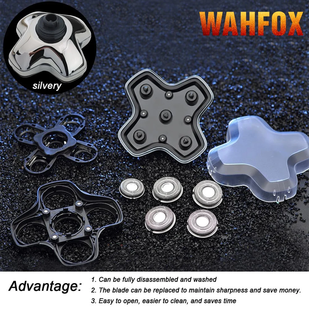 Cabezales de Repuesto WAHFOX para Afeitadora SKULL SHAVER PITBULL