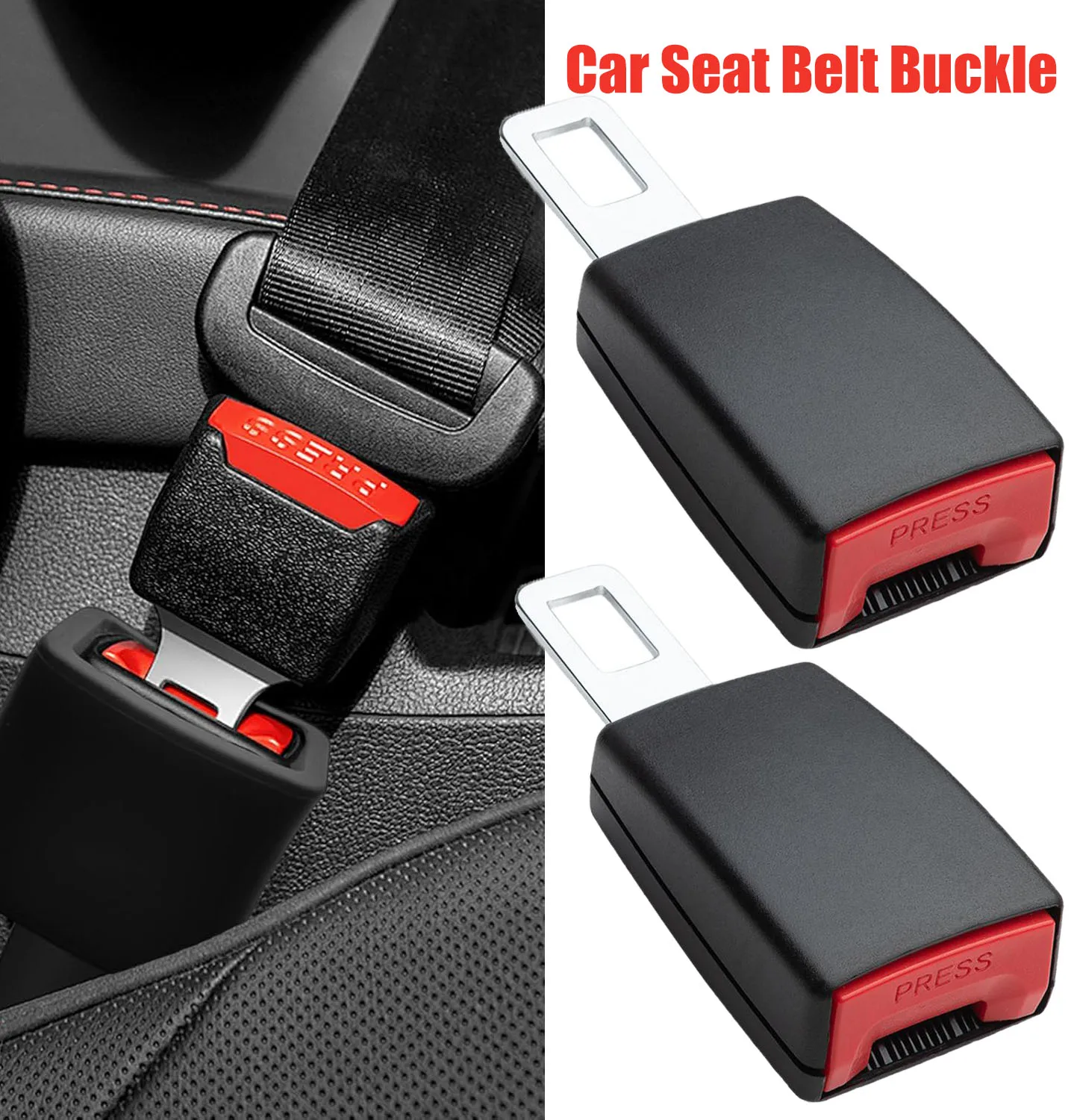 Extensor de Cinturón de Seguridad para Auto, Clip para Sujetar el Hebilla del Cinturón, Universal, Accesorio de Extensión