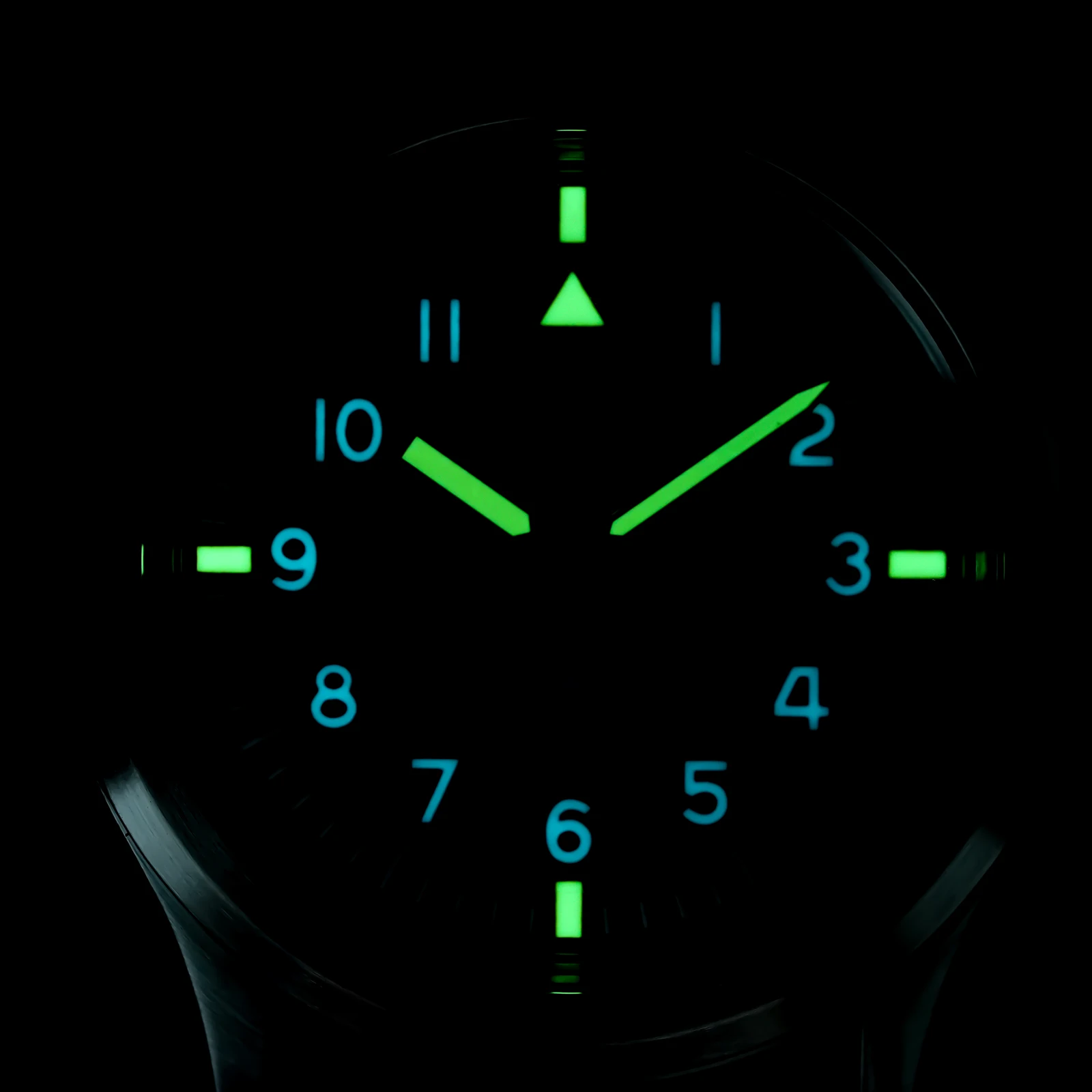 Reloj Militado ML14 de 36mm VH31 barrido segundo movimiento de cuarzo reloj cristal de zafiro superluminoso BGW9 C3 100m relojes impermeables