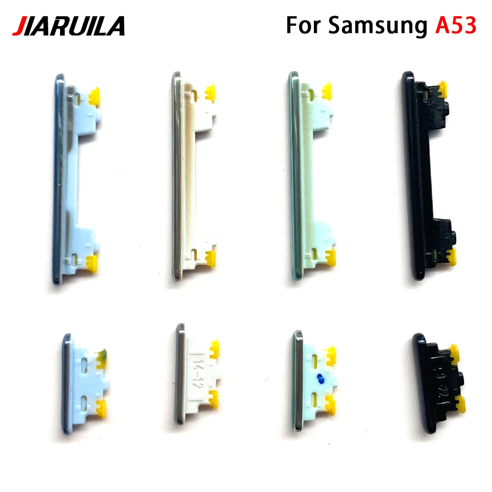 Nuevo conjunto de botones laterales de volumen + botón de encendido/apagado, pieza de repuesto para Samsung A52 A53 A54 A73