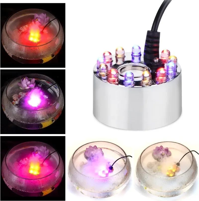 Generador de niebla nebulizador bomba de agua atomizador ultrasónico humidificador fuente rocalla jardinería bonsái acuario estanque decoración cabezal de atomización