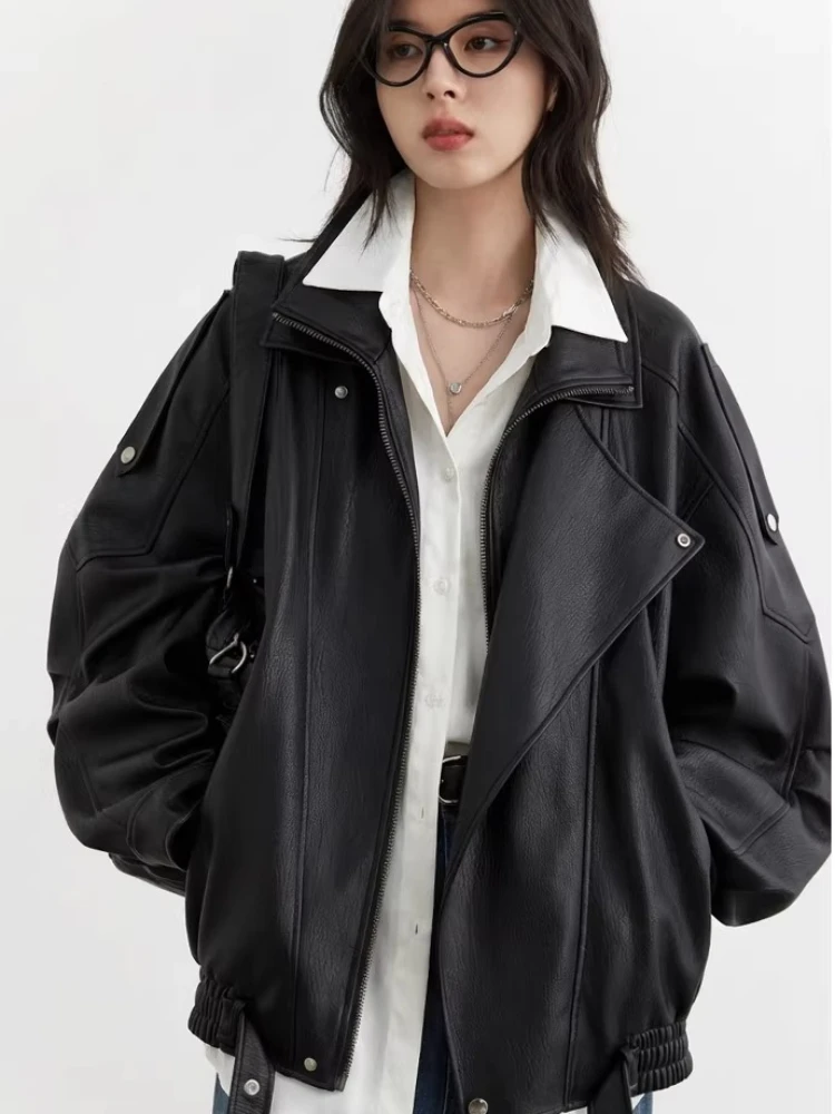 CHIC VEN Blusa de Moda para Mujer, Manga Larga, Blanca, Lisa, con Abertura Lateral, Holgada, para Oficina, Primavera Verano 2026