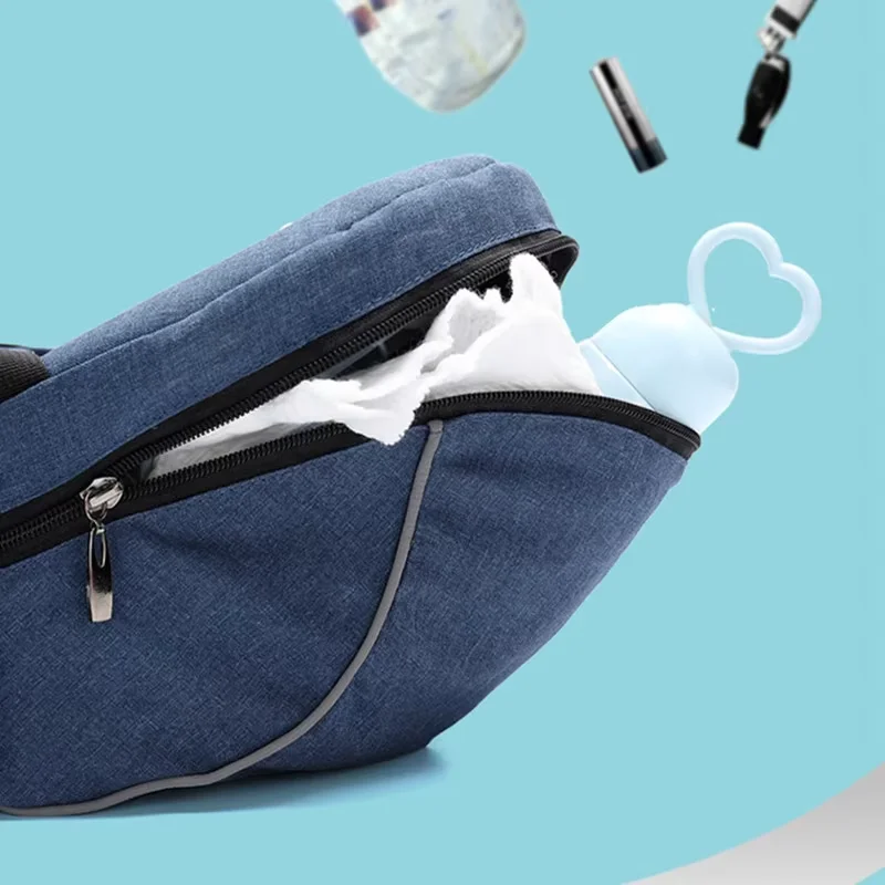 Portabebés con taburete de cintura para niños, andadores, cinturón de cintura ajustable, mochila