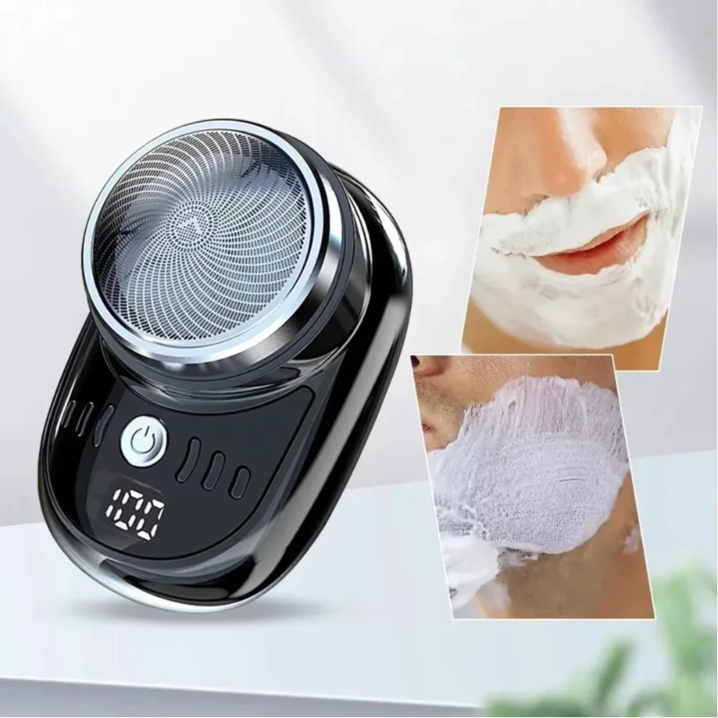 Afeitadora Eléctrica Portátil Lenovo Mini, Carga Inalámbrica, Maquinilla de Afeitar de Viaje, 1 Pieza, Recortadora de Barba Facial Desmontable, Nueva