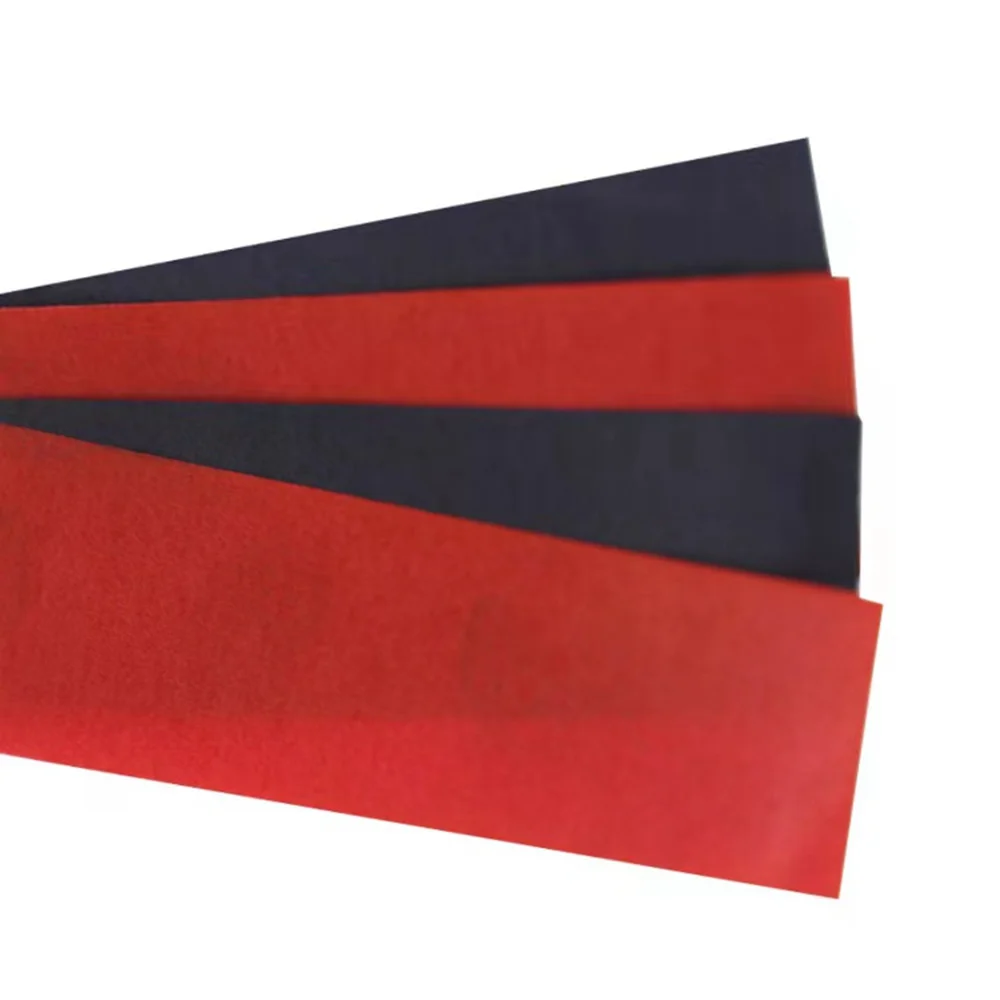 Papel articulado de doble cara para dentistas, tiras de papel para morder, para el cuidado Dental, herramienta de blanqueamiento, color rojo y azul, 55x18mm, 300 piezas