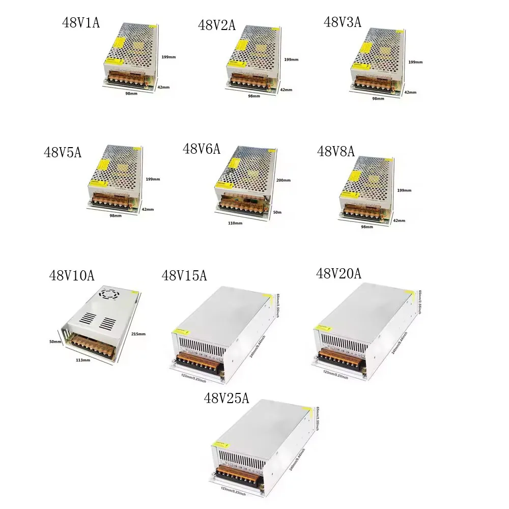 Transformador de iluminación VUSUM AC110V-220V a DC 5V 12V 24V 48V adaptador de fuente de alimentación 2A 5A 10A 15A 20A 30A controlador de interruptor de tira LED