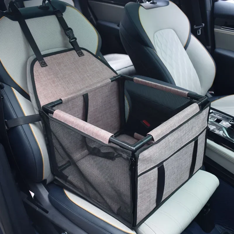 Funda de viaje para asiento de coche para perros, bolsa impermeable para transportar perros, hamaca de transporte para gatos, cesta para asiento de coche para perros pequeños y medianos