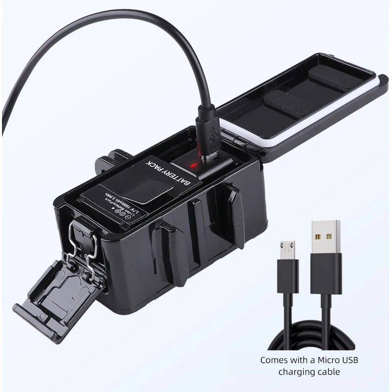 Luz LED de relleno impermeable para buceo, luz nocturna subacuática para GoPro Hero 13 12 11 10 9 Insta360 SJCAM AKASO DJI Osmo, cámara de acción