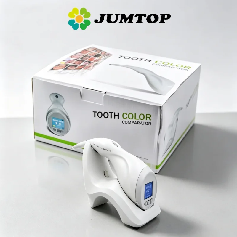 Comparador de Color de Dientes JUMTOP, Guía de Tonos Digital con Cuatro Sistemas Colorimétricos