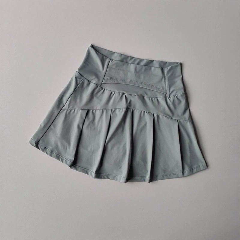 Falda corta deportiva de cintura alta para mujer, faldas deportivas de secado rápido para Fitness, Yoga, correr, tenis, Golf