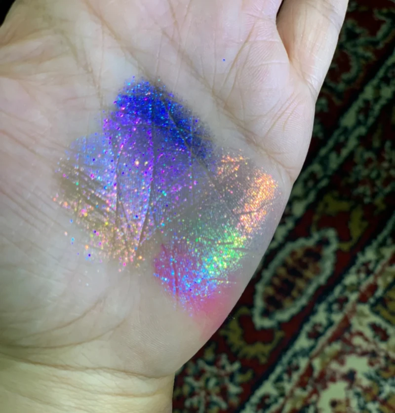 Paleta de Sombras de Ojos DRAMO, Camaleón, Brillante, Metálico, con Destellos, Colores Degradados, Maquillaje de Ojos con Brillo Fino