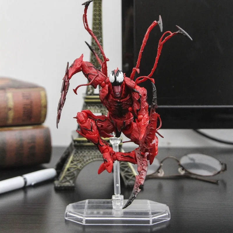 Figura de acción de Spider-Man Carnage Venom de YAMAGUCHI, de la colección Marvel Legends, con articulaciones móviles, rostro intercambiable, estatua, modelo, juguete, regalo.