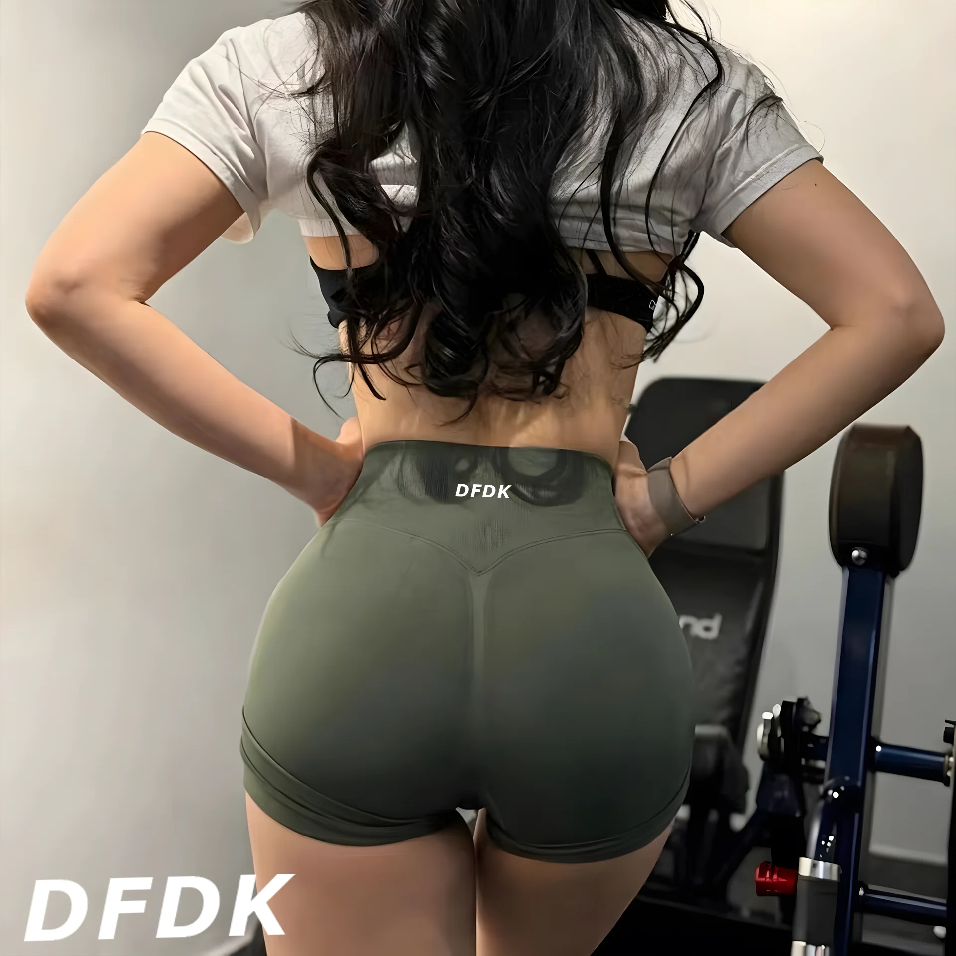 DFDK 2026 Nuevos Shorts de Yoga para Mujer con Efecto Push-Up, Cintura Alta, Levanta Glúteos, a Prueba de Sentadillas, para Gimnasio, Entrenamiento, Running y Fitness