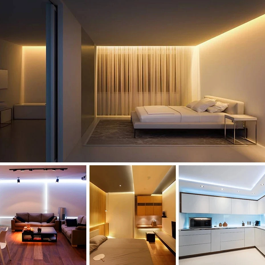 Tira de luces Led de 220V con interruptor de encendido/apagado tira de LED COB impermeable cinta Flexible de 220V para habitación dormitorio cocina iluminación de jardín al aire libre