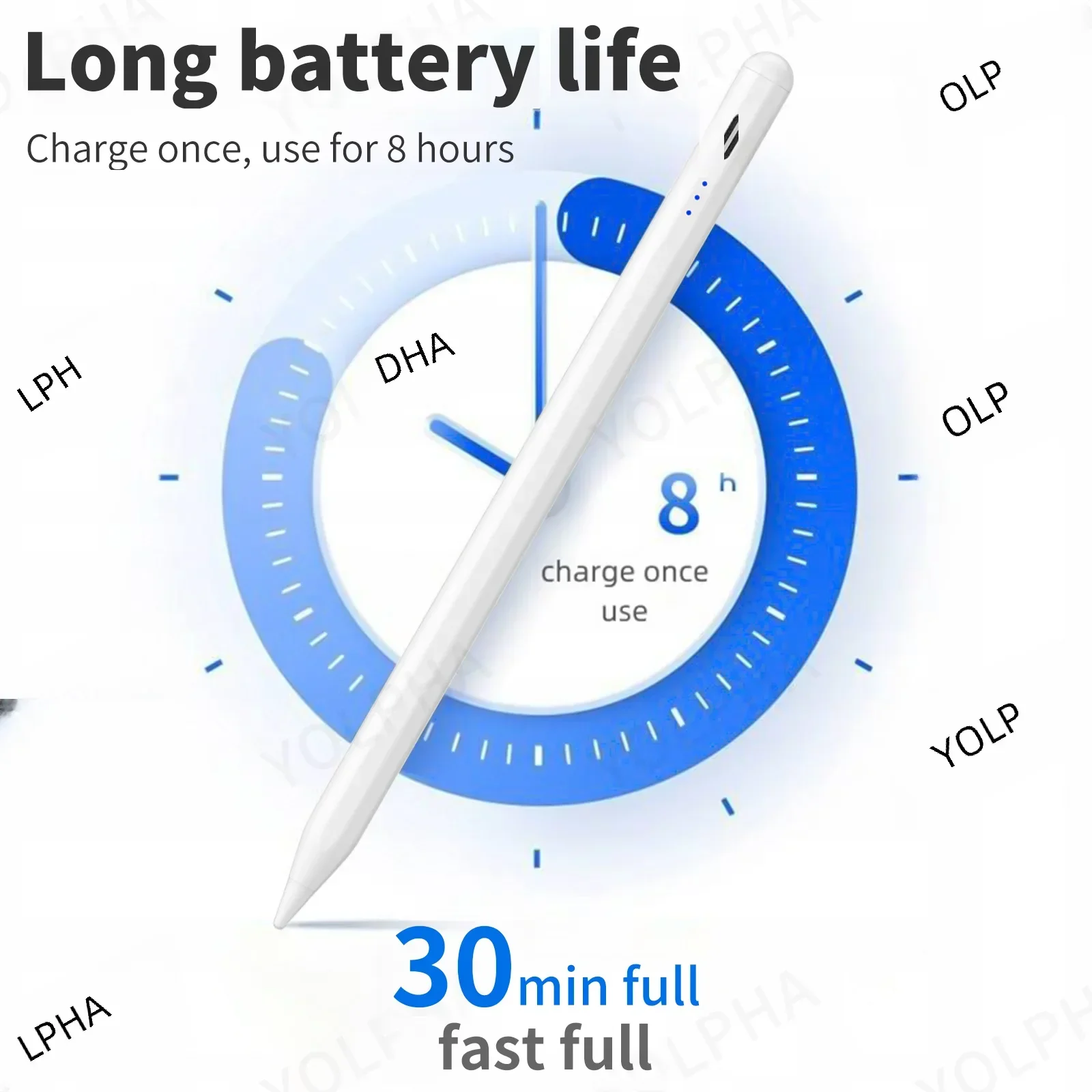 Lápiz Óptico Universal para iPad 2018-2024 y Teléfono Móvil, Lápiz Táctil para Pantalla Táctil Android Xiaomi HUAWEI IOS Samsung, Magnético Digital