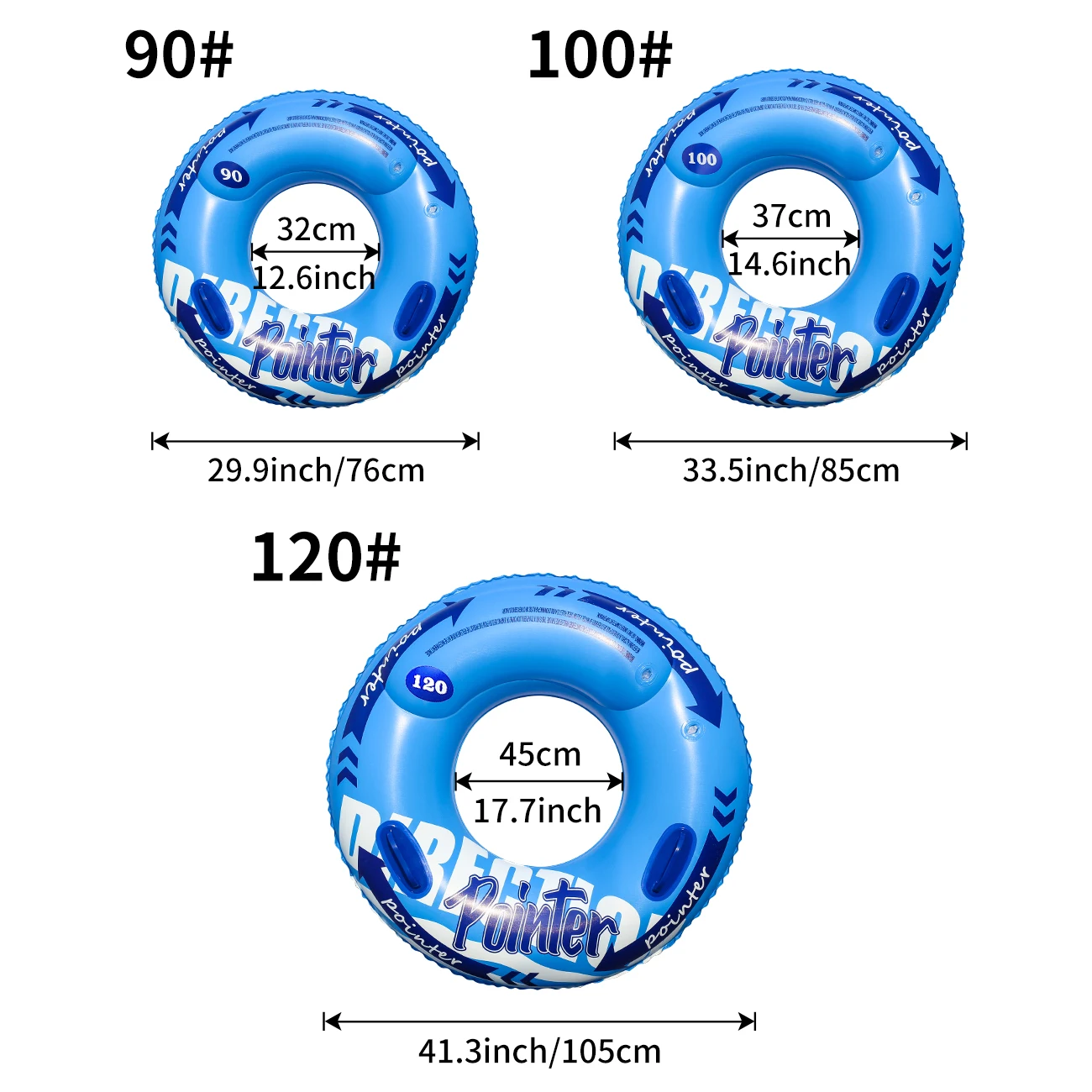 Anillo de natación inflable de doble globo, flotadores de piscina de juguetes de playa para adultos, tubo interior de natación para piscina