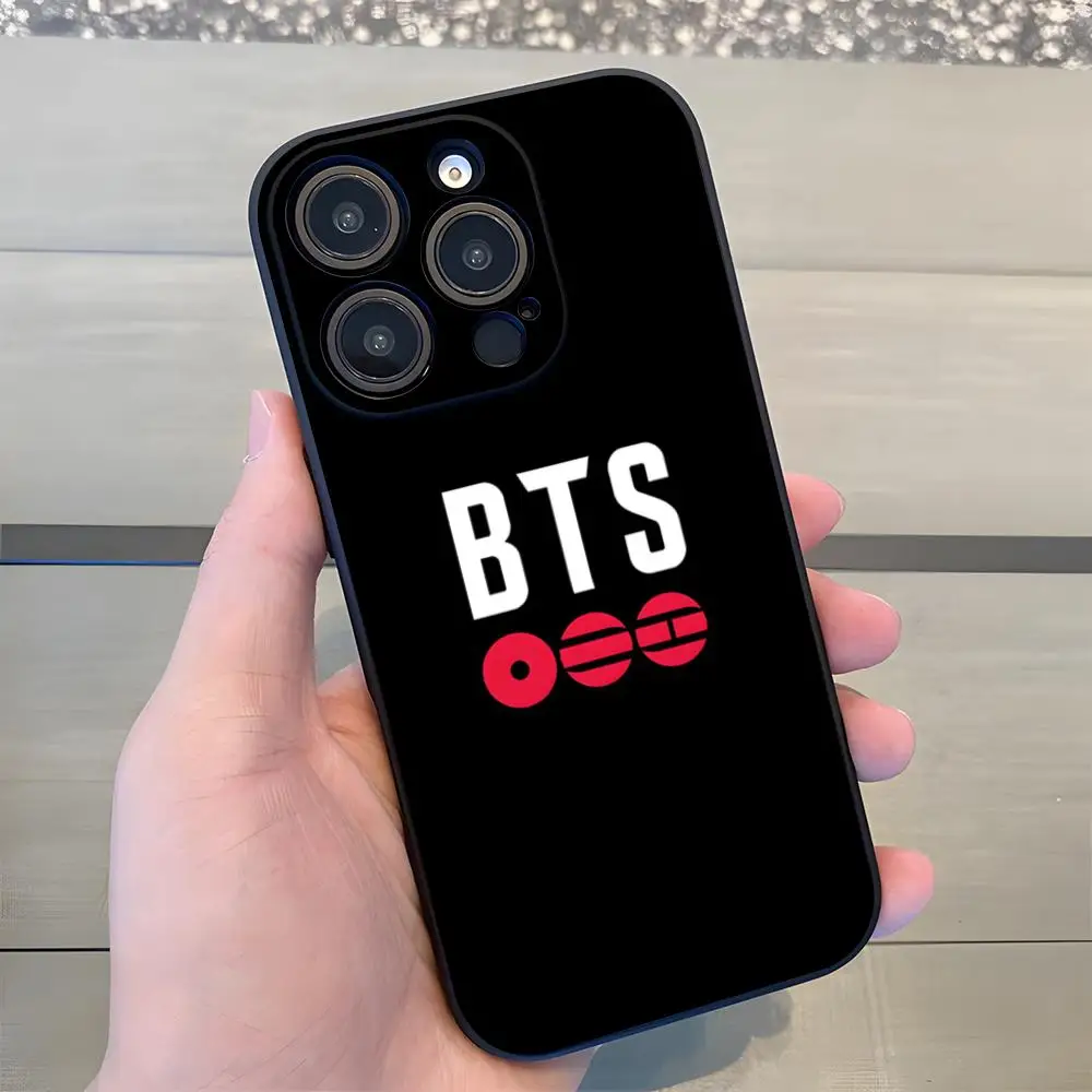 Funda de Teléfono B-B-TS-S para iPhone 17 Air 16 E Pro Max 15 14 13 Mini 12 Pro 11 Max Plus, Carcasa Suave Negra
