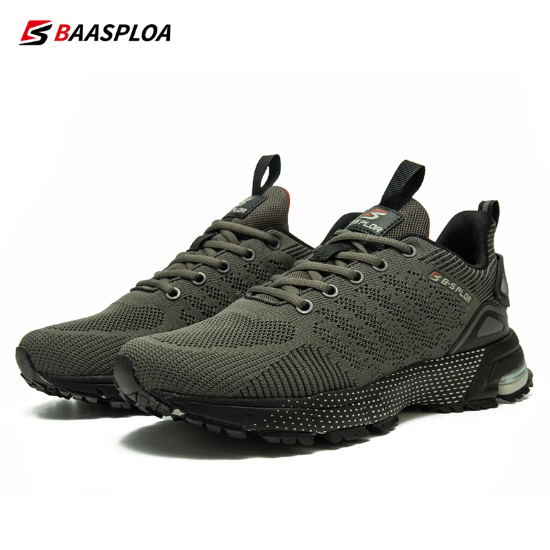 Baasploa-Zapatillas de correr profesionales para hombre, zapatos de entrenamiento transpirables, ligeras, antideslizantes, para pista de tenis, para caminar