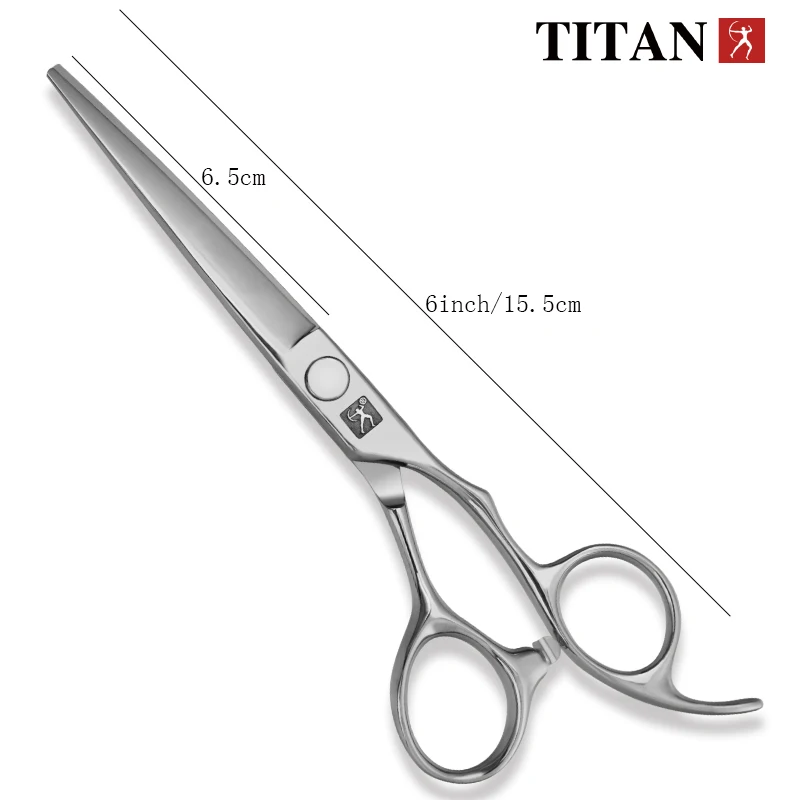 Tijeras de Peluquería Profesionales TITAN, Tijeras para Cortar Cabello, Tijeras de Barbero, Tijeras de Peluquero, Acero JP 440C, 6 Pulgadas