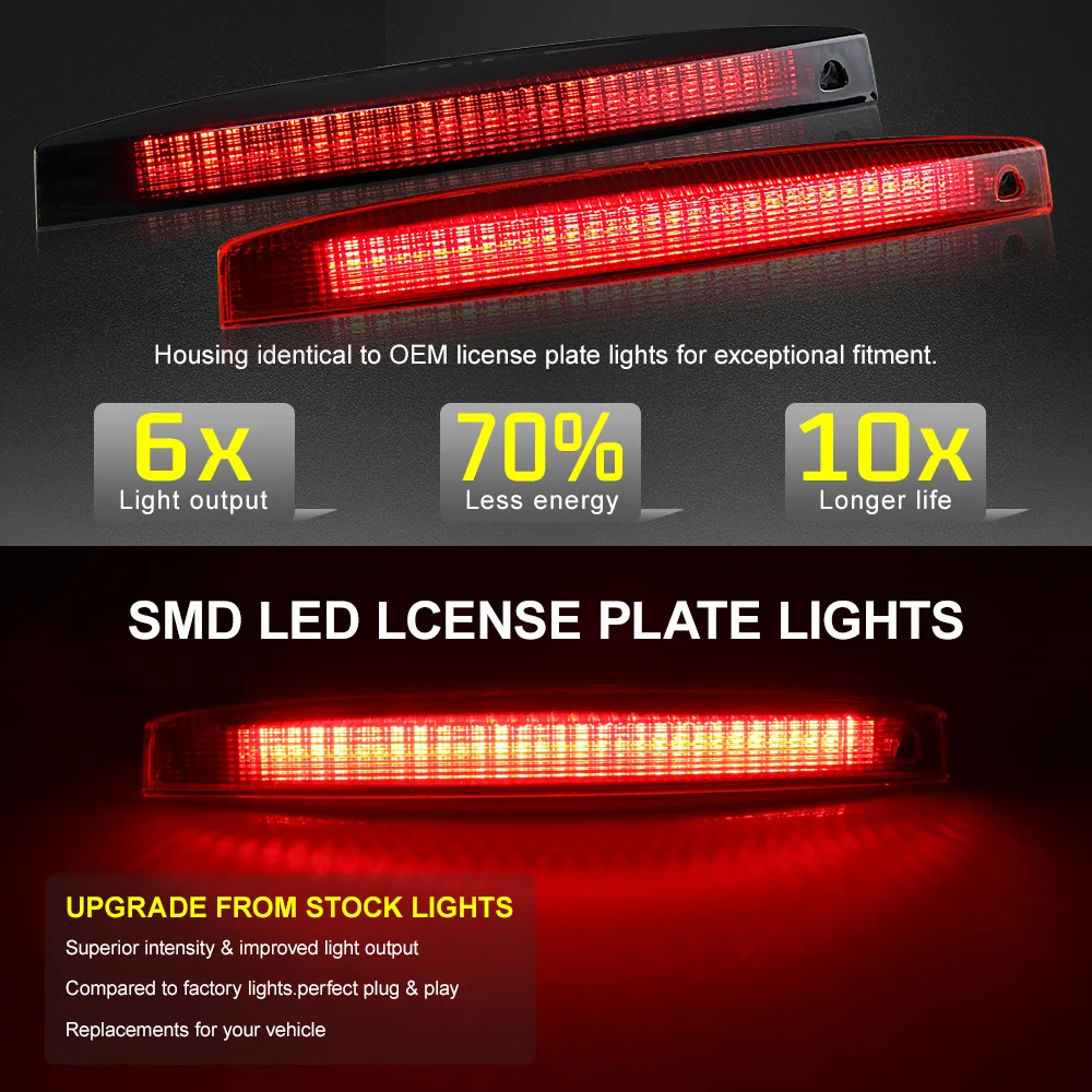 1 tercera tercera luz de freno, lámpara de freno LED para Renault Megane MK II 2003-2008 luz trasera, carcasa roja OEM: 8200175538