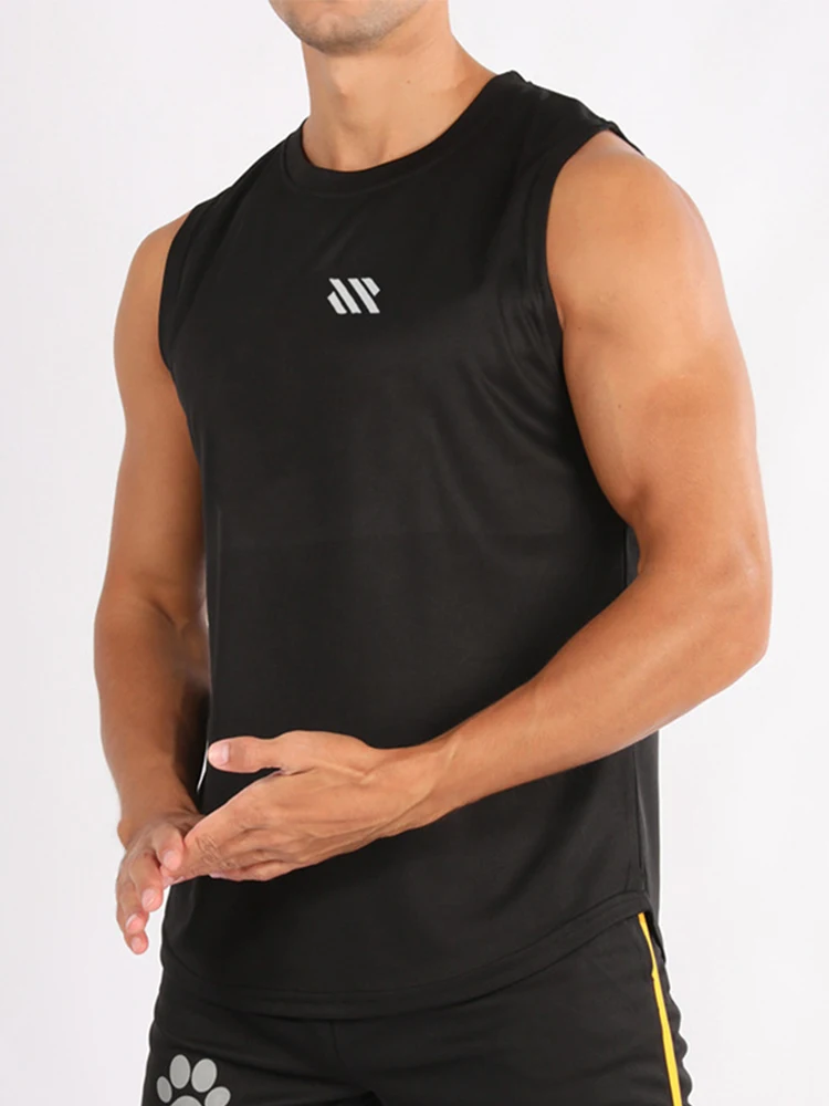 Novedad de verano, chaleco de gimnasio para hombre, camiseta sin mangas para culturismo, camiseta deportiva de malla de secado rápido, camiseta sin mangas para correr, ropa para hombre