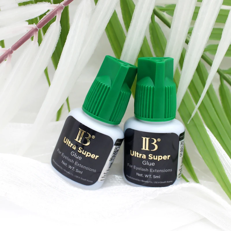 Pegamento IB Ultra Super Original de Corea para extensiones de pestañas, 5ml, profesional, IB, pegamento con tapa verde, herramientas de maquillaje adhesivas para pestañas postizas