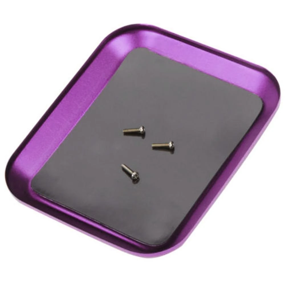 Herramienta de reparación RC, placa de bandeja de tornillo magnético de aleación de aluminio para avión, coche, barco, oruga Axial SCX10 D90 D110, modelo de reparación Co