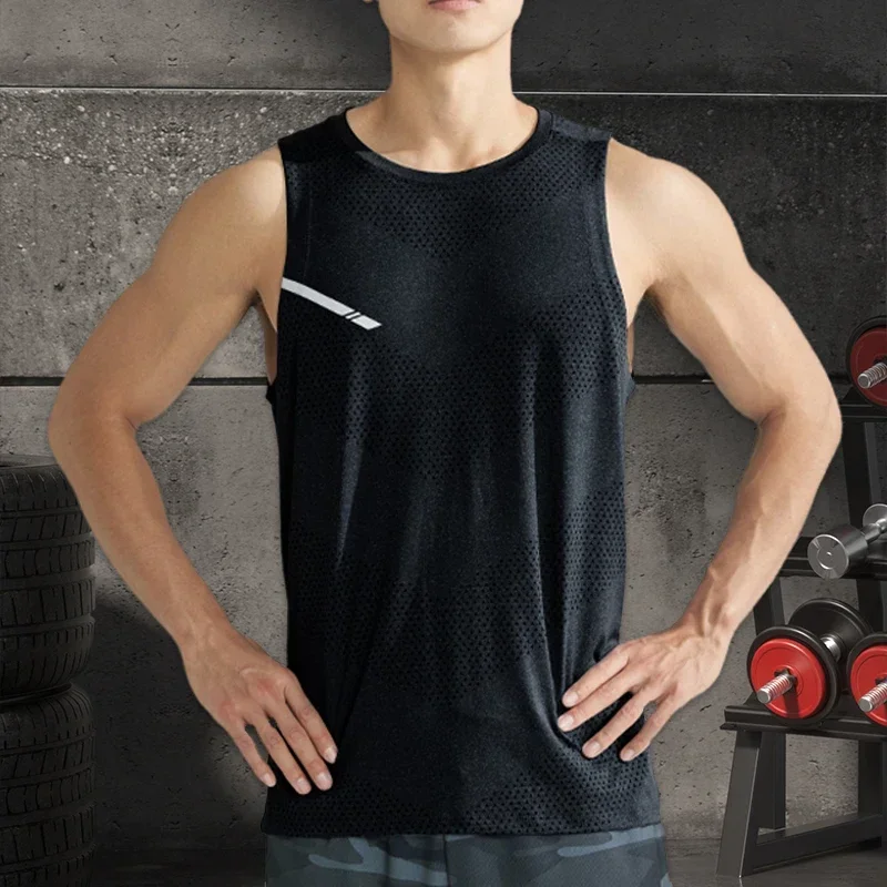 Ropa deportiva de secado rápido para hombre, camiseta interior fresca de viaje para playa, moda para gimnasio, correr, camisetas de tenis deportivas