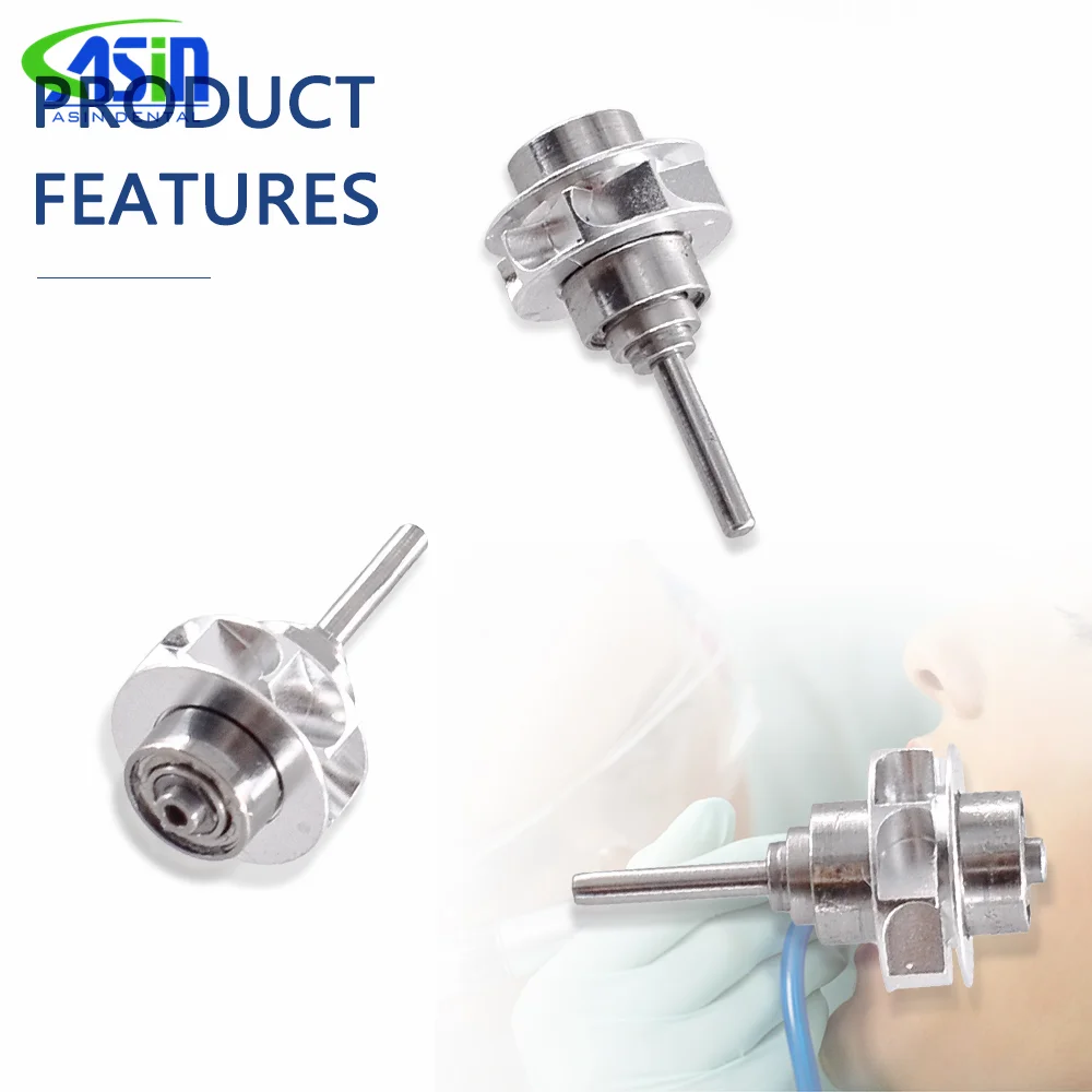 Rotor dental 9000L para cartucho de dentista, cabezal de alta velocidad con botón pulsador LED de fibra óptica DEASIN (solo cabezal)