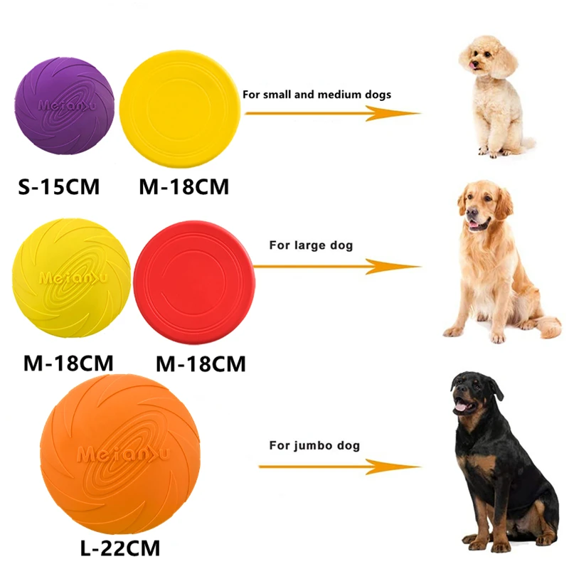 OUZEY-discos voladores resistentes a las mordeduras para perros, juguetes de entrenamiento multifunción para cachorros, juego interactivo al aire libre, productos para mascotas