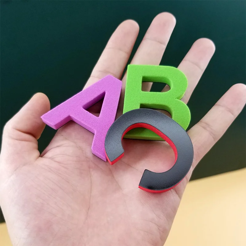 24-76 piezas de letras del alfabeto magnéticas de espuma EVA, juego de aprendizaje de ortografía y conteo, pegatinas para refrigerador, juguetes educativos para niños