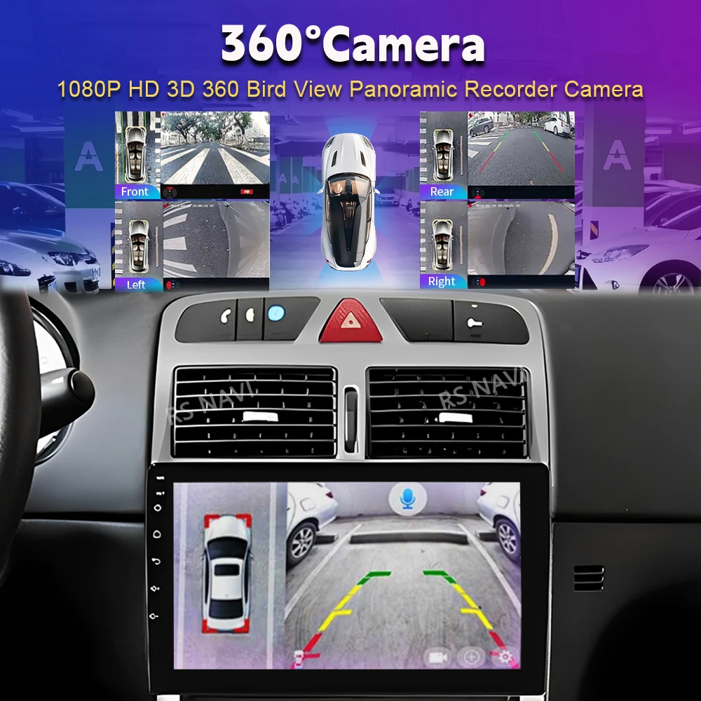 Android 16 para Peugeot 307 307CC 307SW 2002 - 2012 2013 Reproductor Multimedia de Navegación Carplay Auto Estéreo DVD BT Video DSP Radio