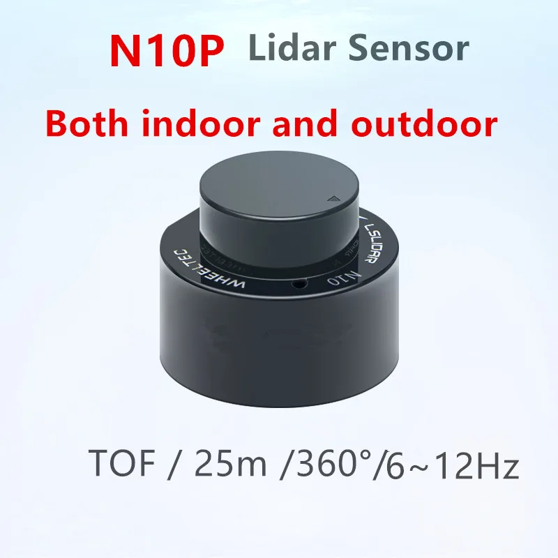 Nuevo Sensor Lidar N10P y N10 para Interiores y Exteriores, Resistente al Agua, 25m, 360° °   Radar antideslumbrante TOF compatible con ROS1 y ROS2 (S3)
