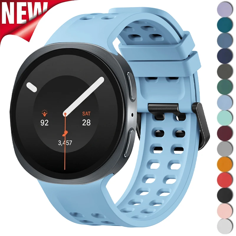 Correa de Silicona Original NUEVA para Samsung Galaxy Watch 9 8 40mm 44mm, Correa Deportiva para Galaxy Watch 8 Classic 46mm