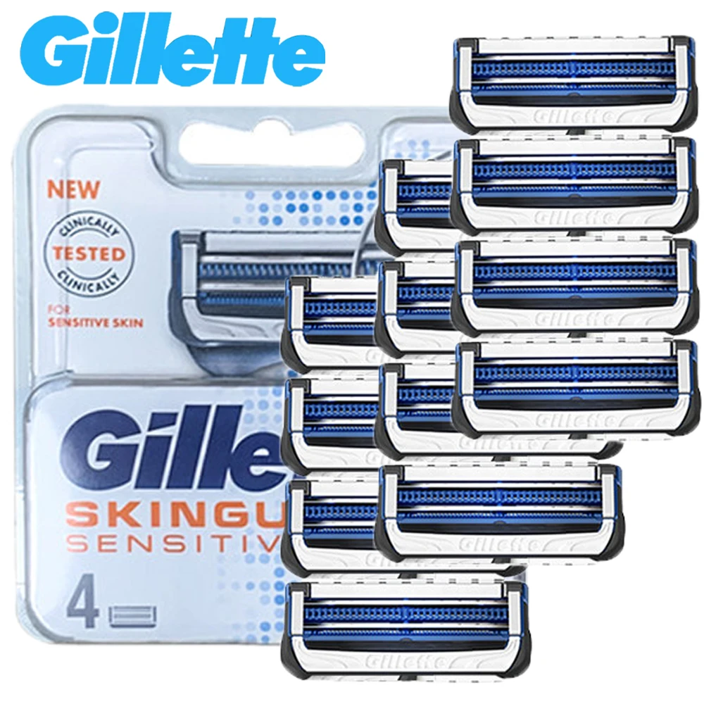 4/8/12 Piezas de Cuchillas de Repuesto Gillette Skinguard para las Series Skinguard/Fusion 5/Proglide/Proshield ﻿ Cuchillas de Repuesto para Afeitadora Masculina