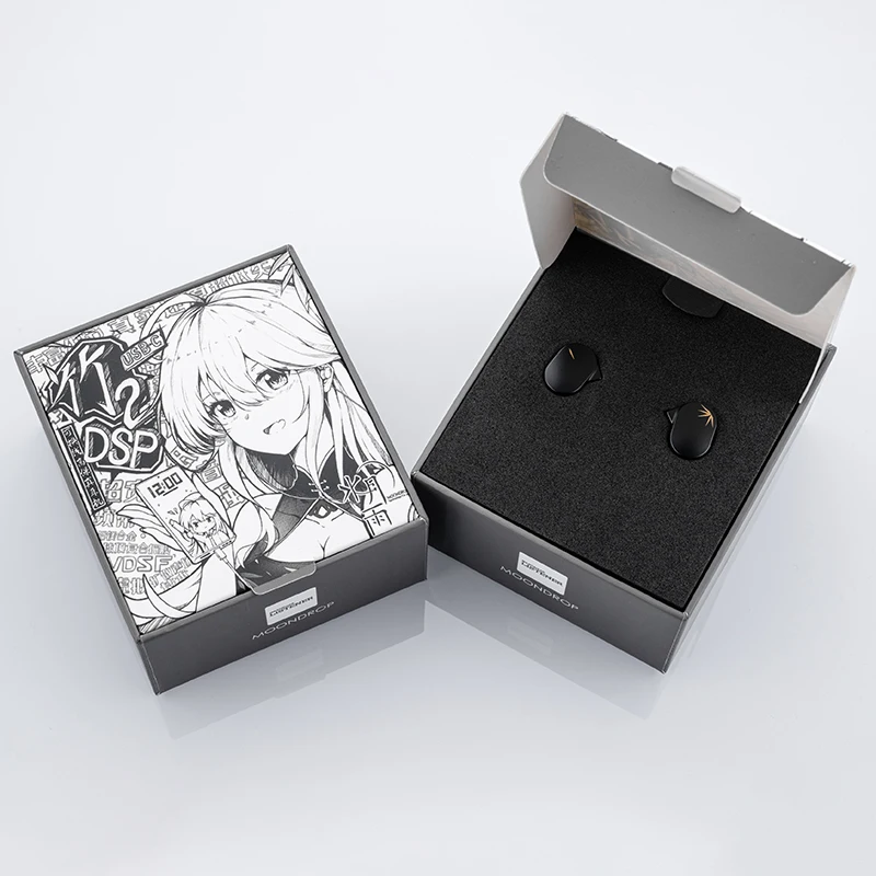 Auriculares MOONDROP CHU II DSP de alto rendimiento con controlador dinámico, monitores intrauditivos USB-C TIPO-C con micrófono.