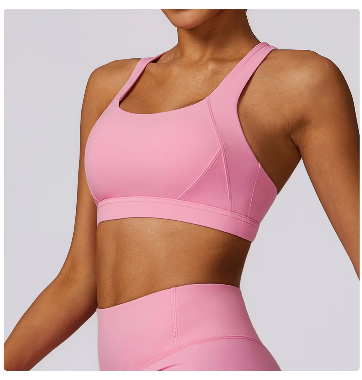 Sujetador deportivo para mujer, Top cruzado para gimnasio, entrenamiento para correr, sujetador de Yoga, ropa interior elástica para entrenamiento, ropa de Yoga Sexy para Fitness