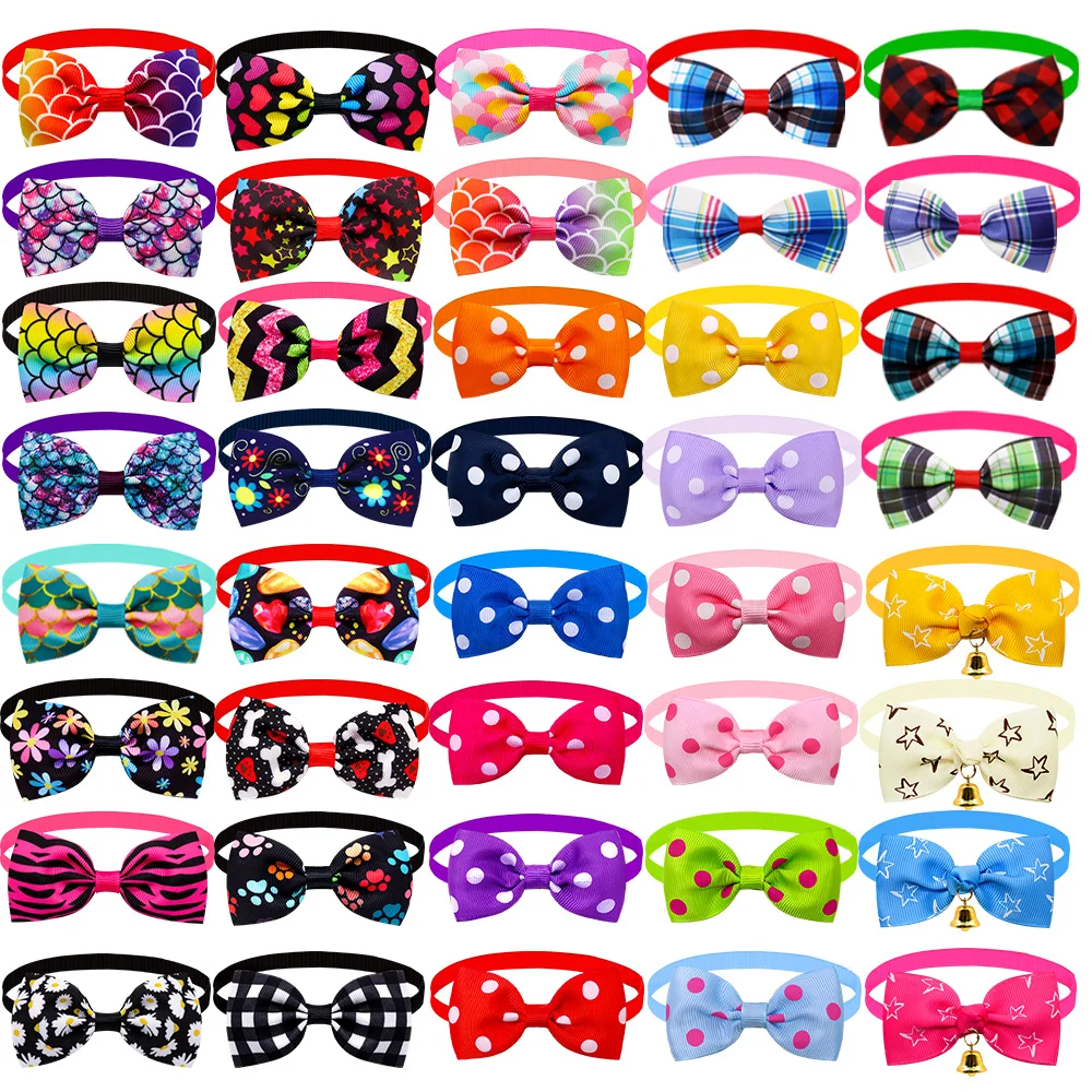 Accesorios para perros de 20 piezas, pajarita para perros a granel, Collar para perros, pajarita para perros pequeños, suministros para mascotas, accesorios de moda para perros