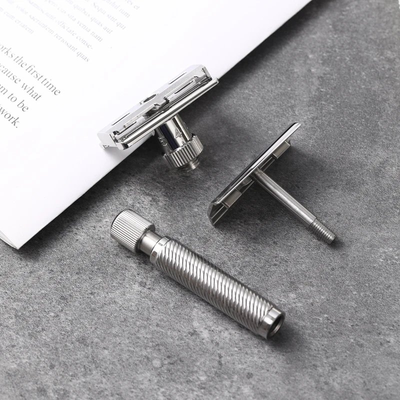 Maquinilla de afeitar de seguridad para hombre con cabeza inclinada ajustable de acero inoxidable Yaqi Ultima Slope