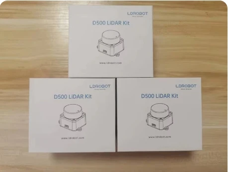 Kit Lidar LDROBOT D500, Escáner Lidar de Radar Láser TOF de 360° °   60000Lux compatible con ROS1 y ROS2 para interiores y exteriores (C1)