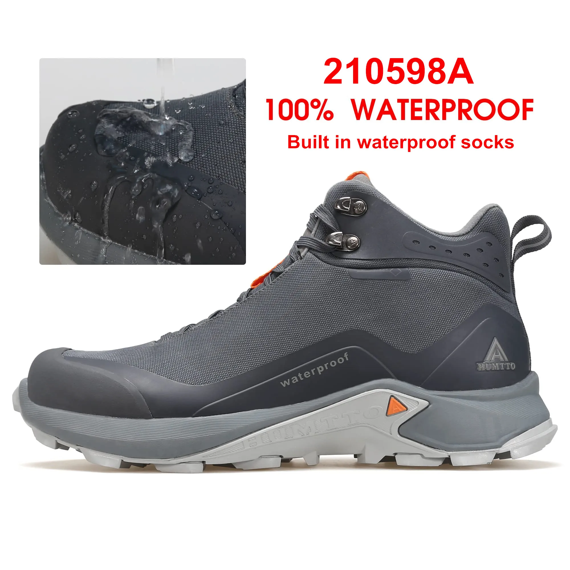 HUMTTO-Botines de senderismo impermeables para hombre, zapatos de Trekking para deportes de invierno, zapatillas de deporte de diseñador de lujo para escalar al aire libre y cazar