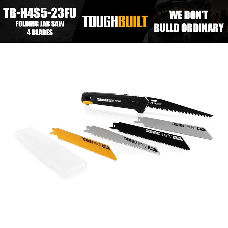 Sierra plegable ToughBuilt TB-H4S5-23FU + 4 cuchillas, herramientas manuales, accesorios, herramientas de construcción y renovación
