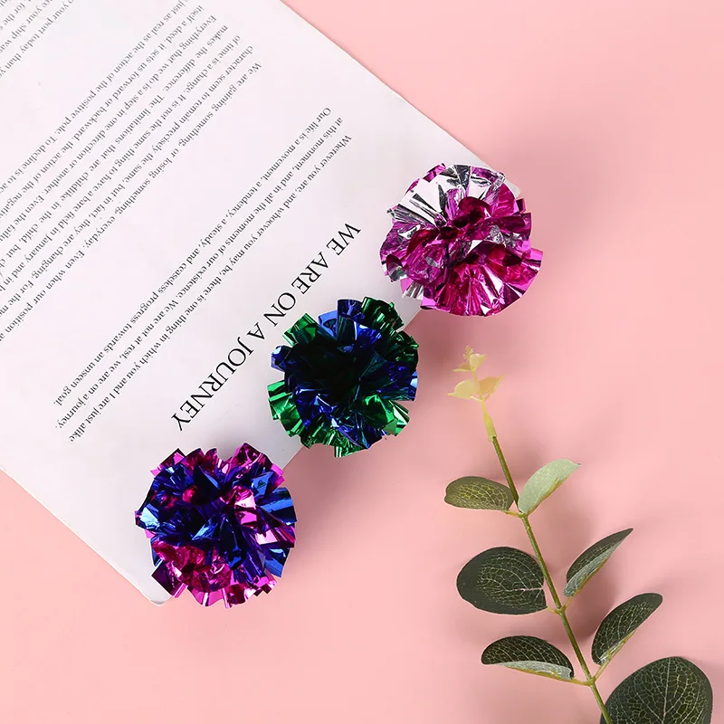 Paquete de 10 bolas de papel con timbre de 5,5 cm, juguetes para gatos, productos interactivos para mascotas, accesorios para gatos y gatitos, suministros para mascotas