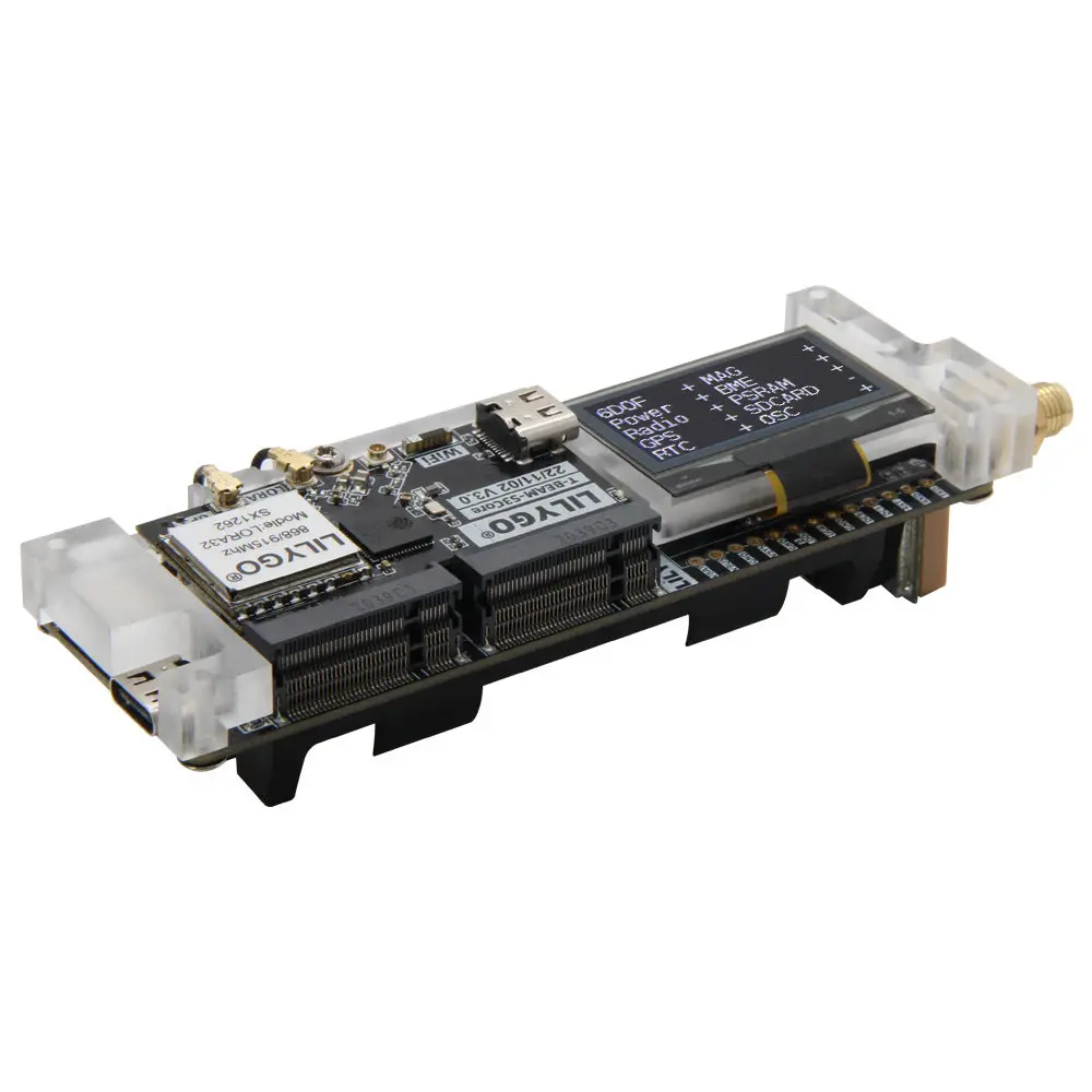 LILYGO ®   Placa de Desarrollo SoftRF T-Beam SUPREME ESP32-S3 LoRa con SX1262 868/915MHz GPS U-blox L76K WiFi Bluetooth OLED de 1.3 Pulgadas