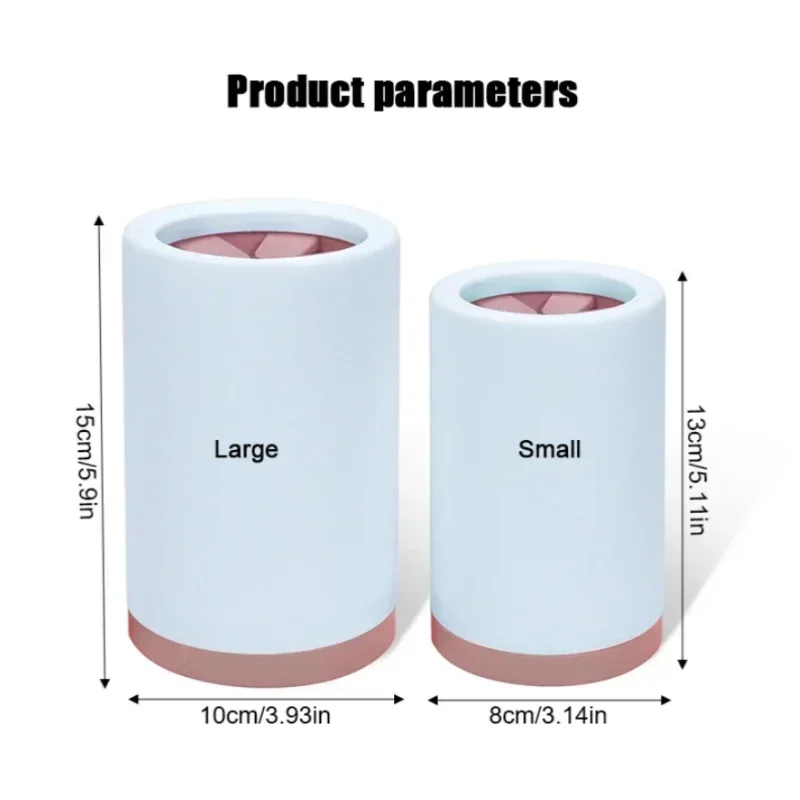 Taza automática para lavar los pies de mascotas, taza suave de silicona para pies, cubo para limpieza de pies de gato, limpiador de patas de perro, taza Manual, limpiador de lavado rápido de pies