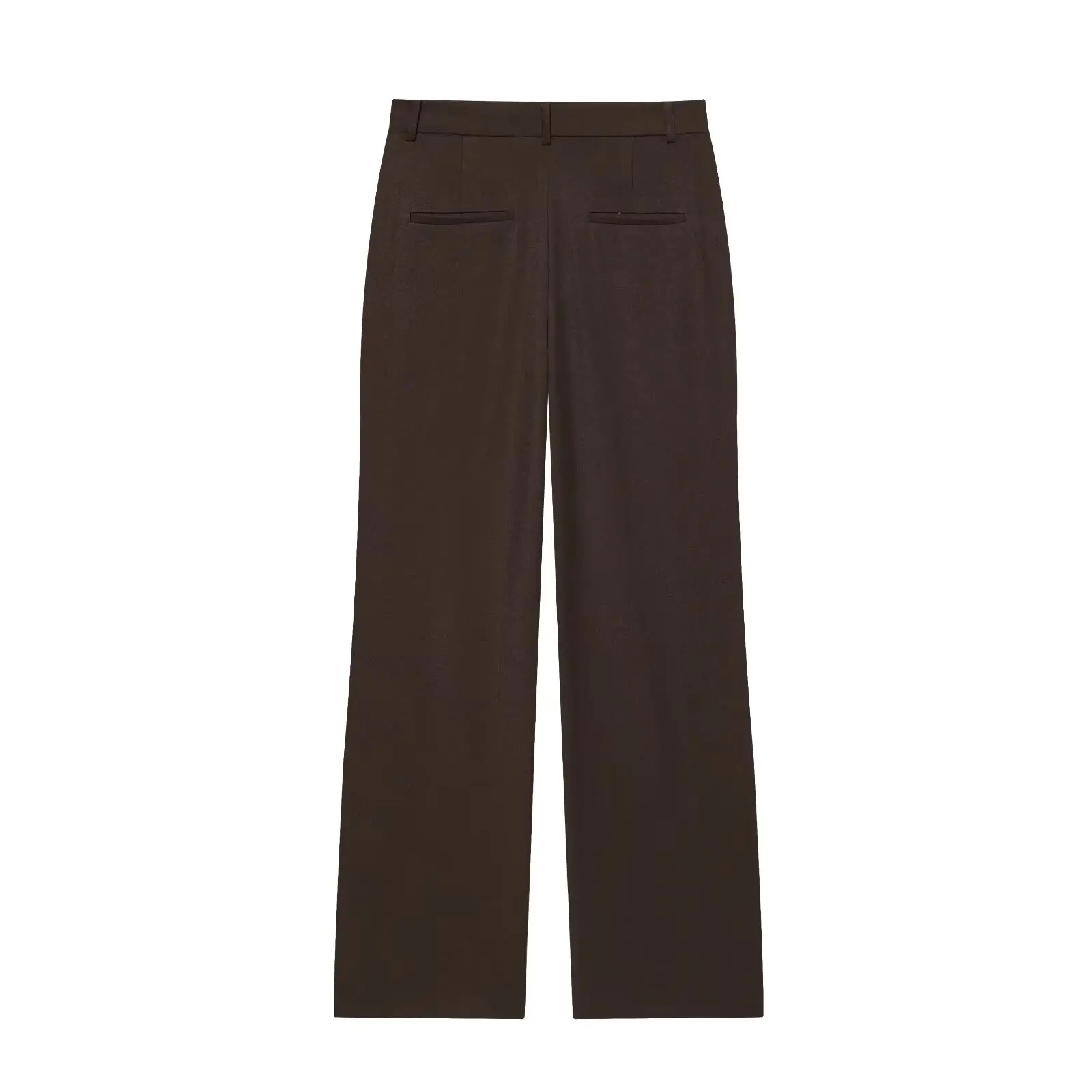 BSAY otoño nuevo producto 2025 ropa de mujer con cinturón, cuello, camiseta sin mangas o pantalones casuales de pierna recta de cintura alta