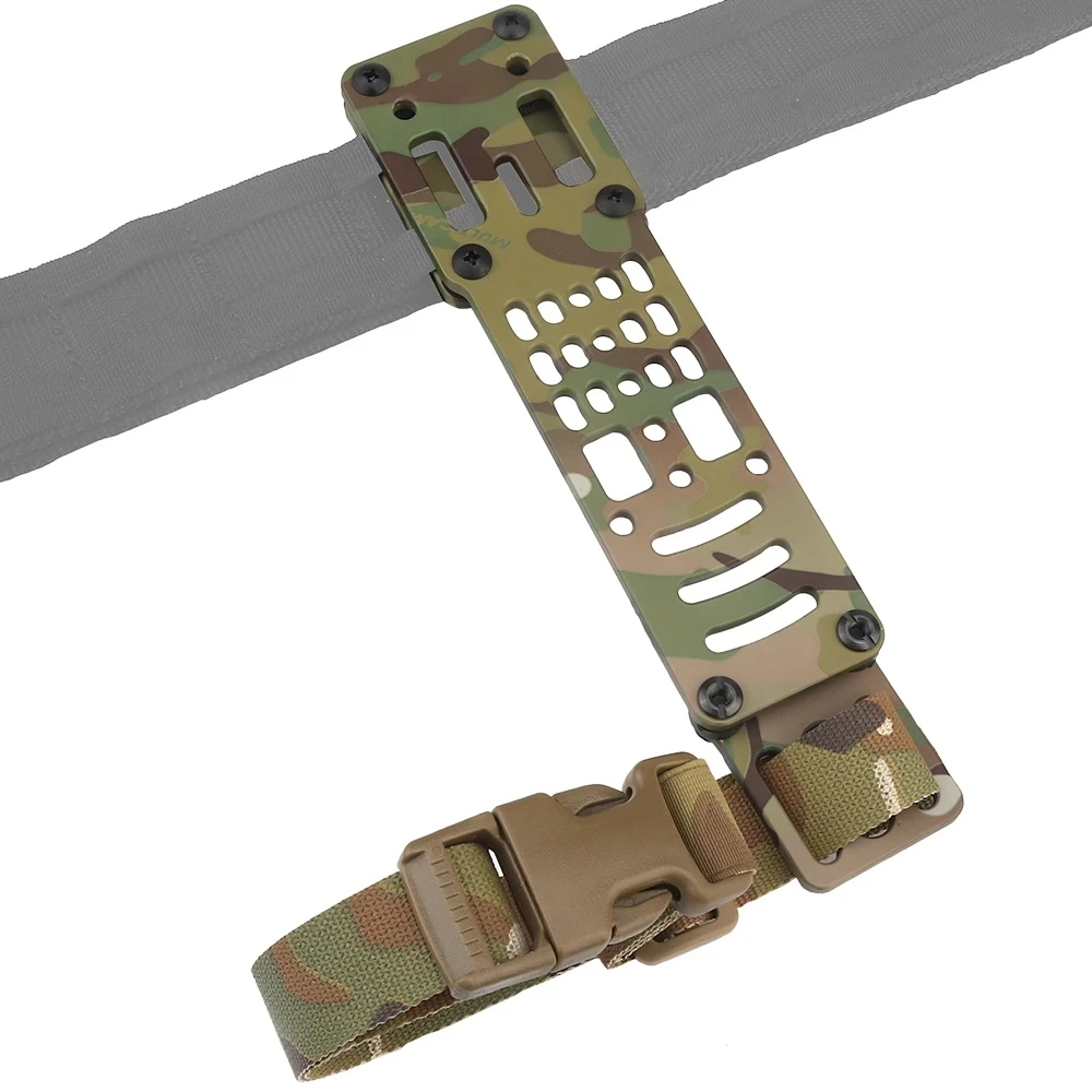 Adaptador de funda de pistola Modular de Metal para caza, banda de pierna caída de plataforma QLS, adaptador de liberación rápida ajustable de 3 orificios